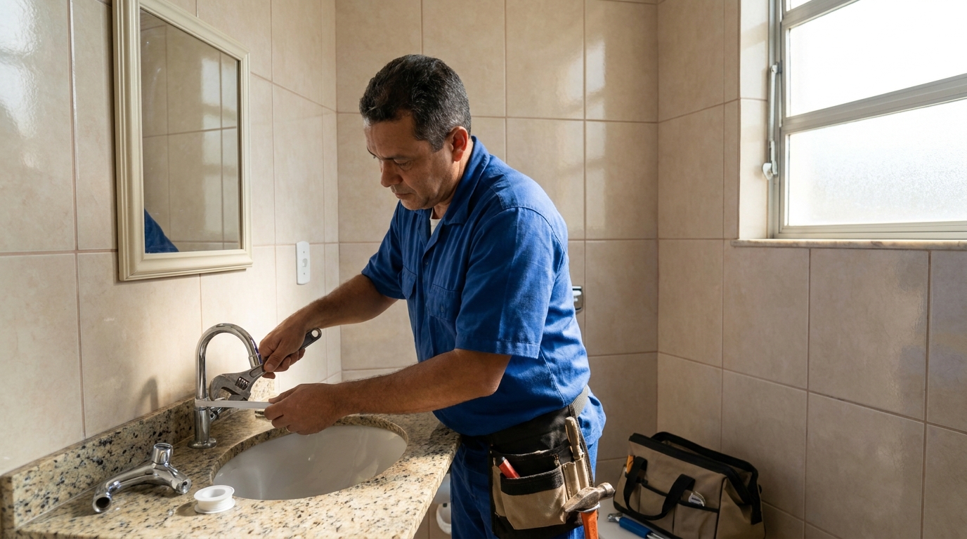Ajustes em Torneiras na Vila Servidor, Araraquara‑SP
